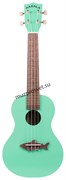 KALA MK-CS/GRN MAKALA SHARK, CONCERT UKULELE, SURF GREEN, VINTAGE FINISH укулеле концерт, цвет зеленый