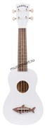 KALA MK-SS/WHT MAKALA SHARK, SOPRANO UKULELE, GREAT WHI укулеле сопрано, цвет белый