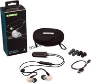 SHURE SE215-CL+BT2-EFS беспроводные внутриканальные Bluetooth наушники с одним динамическим драйвером, прозрачные.