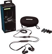 SHURE SE215-K+UNI-EFS Наушники внутриканальные (наушники вставные) с одним драйвером, черные. Гарнитурный кабель TRRS 3.5 мм.