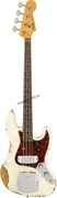 FENDER 1961 JAZZ BASS® HEAVY RELIC®, ROSEWOOD FINGERBOARD, AGED OLYMPIC WHITE 4-х струнная бас-гитара, цвет винтажный белый FENDER 1961 JAZZ BASS® HEAVY RELIC®, ROSEWOOD FINGERBOARD, AGED OLYMPIC WHITE 4-х струнная бас-гитара, цвет винтажный белый
