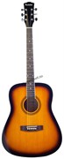 ROCKDALE AURORA 120-SB гитара типа дредноут с анкером, верхняя дека - ель, нижняя дека и обечайки - агатис, гриф - клен, наклад