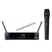 AKG DMS300 Vocal Set цифровая радиосистема с ручным передатчиком с динамическим капсюлем P5, диапазон 2,4ГГц, 8 каналов, , покрытие до 30 метров, частотный диапазон 20Гц - 20кГц, Динамический диапазон 116дБ