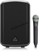 Behringer MPA100BT - портативная акустическая система, 100 Вт, 6" вуфер и 0,75" твитер, Bluetooth, аккумулятор, радиомикрофон 2,4 ГГц Behringer MPA100BT - портативная акустическая система, 100 Вт, 6" вуфер и 0,75" твитер, Bluetooth, аккумулятор, радиомикрофон 2,4 ГГц