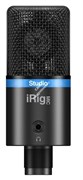 IK MULTIMEDIA iRig Mic Studio - Black компактный конденсаторный микрофон с большой диафрагмой для iOS, Android, Mac и PC, черный