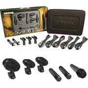 SHURE PGADRUMKIT6 набор микрофонов для ударных, включает 1 PGA52, 2 PGA56s, 1 PGA 57 и 2 PGA81s