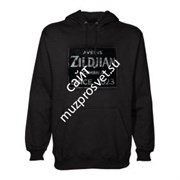 ZILDJIAN QUINCY VINTAGE SIGN PULLOVER HOODIE L черная толстовка с капюшоном, размер - L