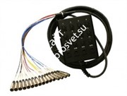 HORIZON SMC1204FBX-50 мультикор, 16 каналов, 12 входов, 4 выхода на разъемах XLR Female, длина 15 метров