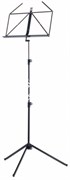 K&amp;M 10010-010-55 комплект из 10 складных пюпитров и картонной витрины, в 650-1,225 мм, стол 440 x 215 мм, сталь, чёрные
