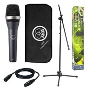 AKG D5 STAGE PACK комплект: микрофон D5 + держатель SA61 + стойка-журавль + микрофонный шнур 5м