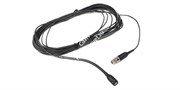 SHURE MX202BP/C миниатюрный театрально-хоровой кардиоидный подвесной микрофон с потолочным креплением и преампом, цвет черный