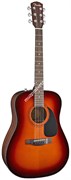 FENDER CC-60S SB (3TS) акустическая гитара, топ - массив ели, цвет санберст