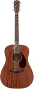FENDER PM-1 Dreadnought All Mahogany with Case, Natural Акустическая гитара, массив красного дерева