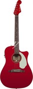 FENDER SONORAN SCE CANDY APPLE RED WITH MATCHING HEADSTOCK электро-акустическая гитара, цвет красный металлик
