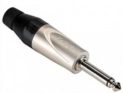 JM2P - Кабельный разъем Jack 1/4", T серия Jumbo, Моно, Пластик. хвостовик, Никель, Стандартный