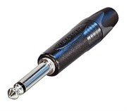 Разъем Jack 1/4" кабельный, моно (не балансный), на кабель ?4-7 мм, черный