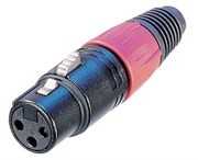 Разъем XLR кабельный, 3 контакта, гнездо, черный (упаковка 100 шт)