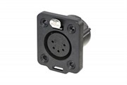Разъем XLR панельный, 5 контактов, гнездо, влагозащищенный IP65 and UL50E