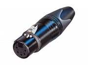 Разъем XLR кабельный, 5 контактов, гнездо, черный