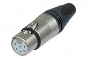 Разъем XLR кабельный, 6 контактов, гнездо. Расположение контактов как у switchcraft