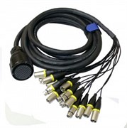 Аудио мультикор мультипин MP41 - XLR3-pin  24 выхода/8 входов, 50 м