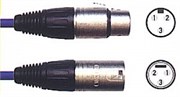 Кабель аудио XLR штекер - XLR гнездо, длиной 8 м.
