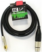 Кабель аудио XLR гнездо - RCA штекер, длиной 1.5м. (C300, NC3FXX, ACPR-BL)