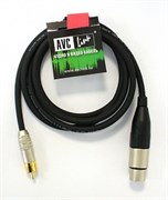 Кабель аудио XLR гнездо - RCA штекер, длиной 15,0 м. (C300, NC3FXX, ACPR-BL)