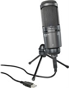 AT2020USB+WH/белый студийный кардиоид. конденс. микрофон с большой диафрагмой/AUDIO-TECHNICA