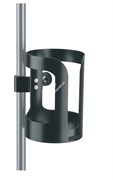 K&M 16022-000-55 BLACK держатель для бутылки(до 95 mm) с крепл. к стойке (до 30 mm) 0.4 kg.