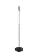 K&M 26200-300-55 прямая микрофонная стойка с пневматической системой регулировки высоты, круглое основание, высота 1055-1735 мм