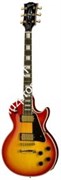 GIBSON CUSTOM LES PAUL CUSTOM HERITAGE CHERRY SUNBURST электрогитара c кейсом, цвет красный санбёрст