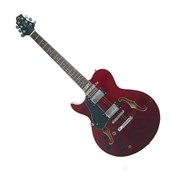 GregBennett RL2LH/TR - Гит. полуакуст. левосторон. 22л. 24 3/4&quot;, HH, 2V+2T. цвет-красный прозрачный