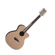Dean AX FLAME - электроакустическая гитара,cutaway, ель, 4х полосный EQ, тюнер