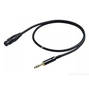 PROEL CHL210LU5 - микрофонный кабель джек 6.3 стерео  <-> XLR F(мама )  5м.