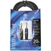 PLANET WAVES PW-G-20 - проф. инструментальный кабель, джек<->джек, длина 6м
