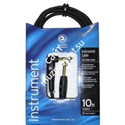 PLANET WAVES PW-GRA-10 - проф. инструментальный кабель, угловой джек<->джек, длина 3м