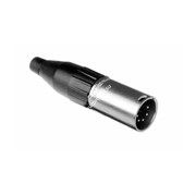 AMPHENOL AC5M - разъем XLR кабельный папа , 5 контактов, точеные контакты, цвет - никель