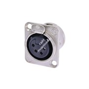 NEUTRIK NC4FD-L-1 - панельный разъем XLR (мама) 4 контакта