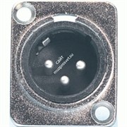 PROEL XLR3MDL - разъем XLR 3Р, папа, панельный,  корпус металл