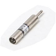 INVOTONE J123M - переходник 3P XLR папа  &lt;-> 6.35мм моно джек папа, корпус металл