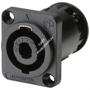 NEUTRIK NL4MP-ST - панельный разъём Speakon, 4-х конт. квадратный фланец , винтовой зажим кабеля