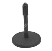 ONSTAGE DS7200B - микрофонная стойка, прямая, круглое основание, регулируемая высота,черная