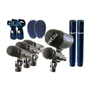 INVOTONE DMS7 - Набор из 7 микрофонов для барабанов в кейсе: DDM835, 4*DDM829, 2*CM610Pro конденс.