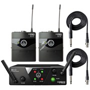 AKG WMS40 Mini2 Instrumental Set US45AC (660.700&amp 662.300) инстр. радиосистема с приёмником SR40