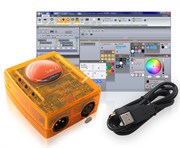 SUNLITE SUITE2-EC - Мини USB/DMX-интерф, 1 DMXout+1DMX I/O+2 комп разъём, кабель