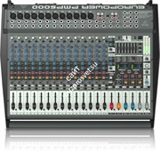 BEHRINGER PMP6000 - микшер-усилит,2х800 Вт,12 моно/4 стер,эквалайзер,эффекты,подавитель обр.связи