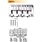 Dr.Parts BBR4/BK - струнодержатель для бас гитары, чёрн.