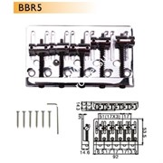 Dr.Parts BBR5/GD - струнодержатель для 5 стр. бас гитары, золото.