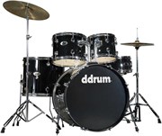Ddrum D2 MB - удар. установка (2 коробки): 5 бараб., 2 тарелки, стойки, педаль, палочки, цвет-черный